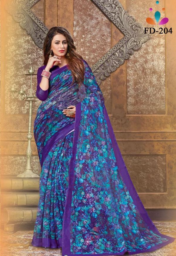 FD Vol 1 Orgenza Digital Printed Saree Collection